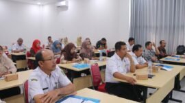 suasana pemaparan Work Shop Insersi pada Ekosistem Pendidikan yang di fasilitasi oleh Disperindagkop UMKM Banjarnegara di gedung PLUT. (Dok.Kominfo Bna./PelitaNews.id)