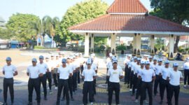 Sejumlah siswa terbaik dari sekolah lanjutan atas sedang di persiapkan untuk menjadi Paskibraka dalam rangka HUT-RI ke 81.(Dok.Kominfo Bna/Pelita News.id)