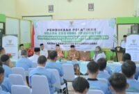 Suasana pelatihan pelaksanaan program dari Baznas untuk Program pelatihan usaha ekonomi produktif selama lima hari yang secara resmi di buka, senin(27/7/2026) dan di buka secara langsung oleh Wakil bupati Banjarnegara wahid jumali, Lc di aula Baznas. (Dok.Pelita News. id)