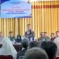 Rofik Hananto DPRRI dari Fraksi PKS selaku Aspirator saat memberikan pemaparan terkait pembangunan akses jembatan lintasan sungai serayu antara Desa Luwung, Kecamatan Rakit dan Desa Gumiwang, Kecamatan Purwonegoro.(Dok.Kominfo  Bna/Pelitanews.id)