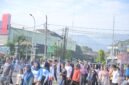 Nampak ribuan warga Banjarnegara rayakan Harkopnas ke -79, dengan jalan sehat pas di depan kodim 0704 Banjarnegara. (Pelita News.id)