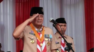 Pimpin Apel HUT ke-65 Bupati Maesyal Rasyid Dorong Anggota Pramuka Jadi Pemimpin Masa Depan