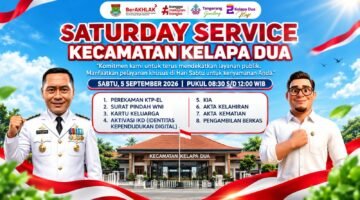 FORMASI Dukung Saturday Service Kecamatan Kelapa Dua, Permudah Warga Urus Administrasi