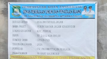 Pengawas PUPR Kota Tangerang Diduga Dapat Gratifikasi,Nomor Wartawan Diblokir,LipanHam : Tak Pantas Jadi Pejabat Publik.