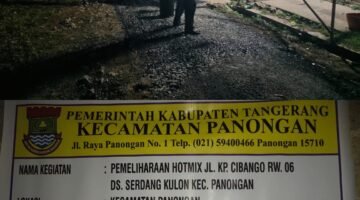 Dugaan Pengurangan 10 Ton Hotmix, Proyek Rp78 Juta di Panongan Jadi Sorotan