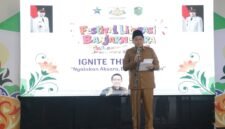 Foto : Wahid Jumali,Lc Wakil Bupati Banjarnegara saat memberikan sambutan di acara literasi fest Banjarnegara 2026 di kantor Disarpus Kabupaten.(Dok Kominfo Bna/Pelita News.id)