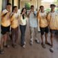 Meta Aqulelestin dan tim Sepak Takraw PSTI Kabupaten Pemalang, Jawa Tengah